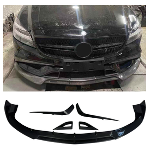 Labbro Anteriore in Carbonio Stile B W218 e Presa d'Aria per Paraurti Anteriore <span class=keywords><strong>Mercedes</strong></span> Benz <span class=keywords><strong>C218</strong></span> <span class=keywords><strong>CLS</strong></span> Class CLS63 2016-2018 - Product Image 2