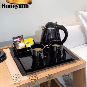 <span class=keywords><strong>Bollitore</strong></span> <span class=keywords><strong>elettrico</strong></span> <span class=keywords><strong>teiera</strong></span> con controllo della temperatura e vassoio da tè per hotel e servizi per gli ospiti - Product Image 1