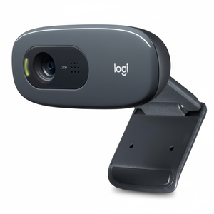 Webcam <span class=keywords><strong>HD</strong></span> <span class=keywords><strong>Logitech</strong></span> <span class=keywords><strong>C270</strong></span> originale, 720p, appels vidéo grand écran avec micro anti-bruit, correction automatique de la lumière, caméra web USB - Product Image 1