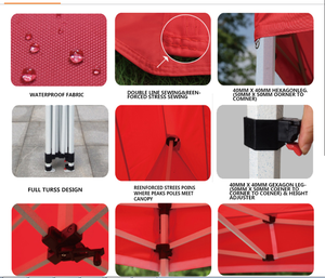 Thuốc Nhuộm Thăng Hoa 3*3 M Lều, 40 Mm Lục Giác 10X10 Pop Lên Gấp Gazebo Lều - Product Image 3