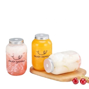 Botella Redonda Pequeña para Jugos de Mascotas, Botella Desechable para Bebidas, Leche y Té con Tapa con Orificio, Venta Caliente - Product Image 3
