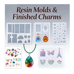 Kit de fabrication de bijoux en résine TOYSRUNNER, moulages en silicone transparents à durcissement UV, outils et accessoires. - Product Image 4