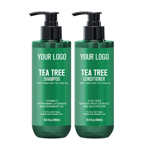 Commercio all'ingrosso personalizzato Tea Tree Shampoo e balsamo 100% puro <span class=keywords><strong>olio</strong></span> <span class=keywords><strong>di</strong></span> Tea Tree, per prurito e cuoio capelluto secco, solfato/Paraben Free - Product Image 1