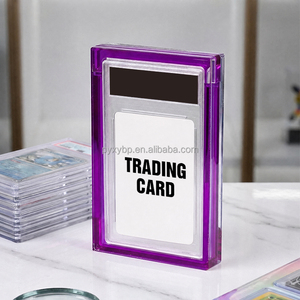 Boîte de présentation en acrylique transparente pour cartes Pokémon PSA CGC gradées 35PT, étui de rangement magnétique pour cartes de sport, protection UV - Product Image 6