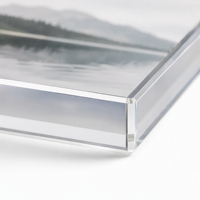 Bloc photo personnalisé en acrylique transparent, plaque photo personnalisée, décoration de bureau, cadeau, impression UV épaisse transparente, souvenir