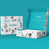 Boîte d'emballage auto-élevante en carton ondulé magnétique holographique personnalisée, écologique, pour cadeaux cosmétiques avec gaufrage