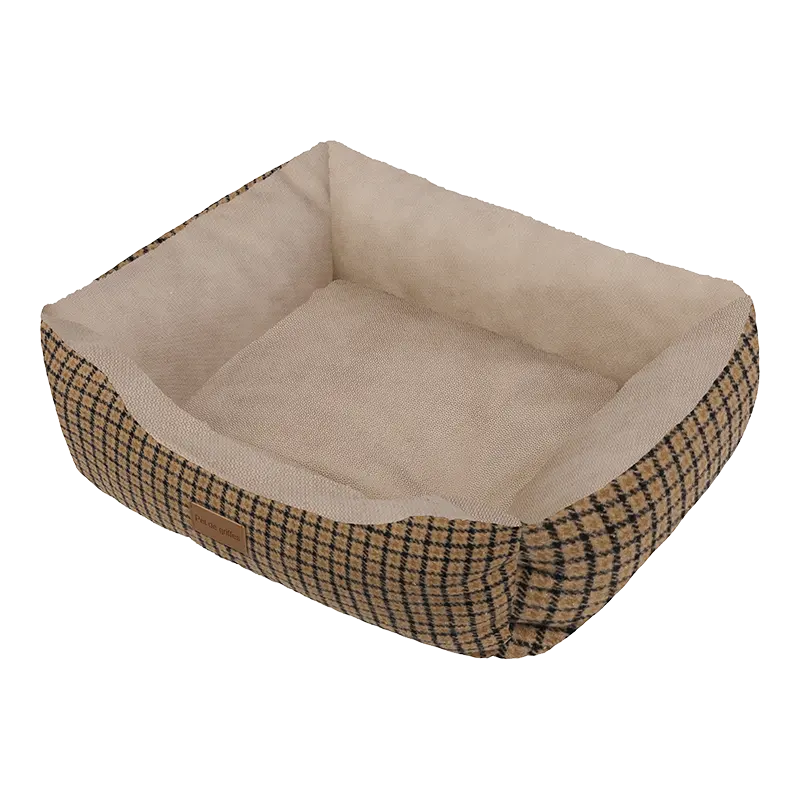 Wholesale durable large soft luxury pet indoor Dog house custom square dog bed Warm Waterproof Sofa Dog Wool Sofa