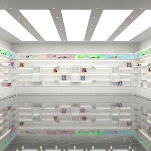 Exhibidor de Cosméticos Blanco Personalizable con Iluminación para Muestras de Cuidado de la Piel, Perfumes y Esmaltes de Uñas en Salones de Belleza y Boutiques - Product Image 3