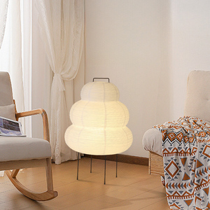 Lámpara de mesa de papel de arroz para decoración creativa del hogar, lámpara japonesa <span class=keywords><strong>Akari</strong></span>, lámpara de papel hecha a mano - Product Image 4