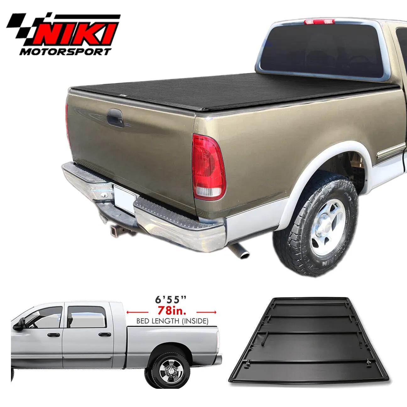 Cubierta de cama corta para coche, accesorio Exterior de 6,5 pies, para Ford F150 2009-2015