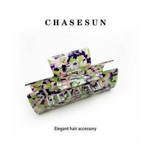 Vente en gros <span class=keywords><strong>Japon</strong></span> et Corée <span class=keywords><strong>du</strong></span> Sud pince requin femme pince tête arrière pince à cheveux banane en plastique pince à cheveux griffe - Product Image 6
