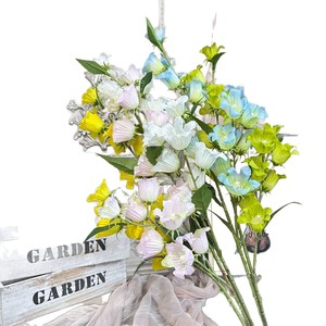 Fleurs artificielles, fleurs en soie, bouquet de mariage, décoration extérieure faite à la main, décoration intérieure - Product Image 5