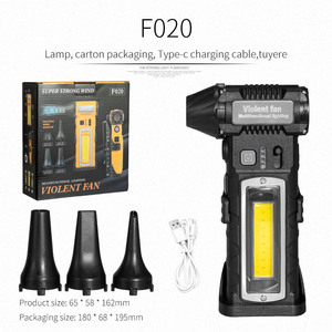 พัดลมน้ำ F025 แบบชาร์จไฟได้ 8000mAh ไฟทำงานแบบพกพา ใช้สำหรับตั้งแคมป์ - Product Image 4