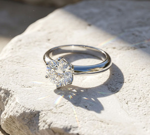 Six Classic Prong Setting S925 Sterling <b>Silver</b> Moissanite <b>Ring</b> Engagement Wedding <b>Solitaire</b> <b>Ring</b> For Women Gift - Product Image 4