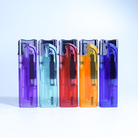 Briquet à gaz jetable rechargeable en plastique résistant aux enfants certifié par la CPSC pour les cigarettes et les commandes en gros