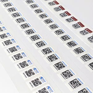 Tùy chỉnh rõ ràng Pet dính QR dán mã không thấm nước cuộn nhãn cho bao bì sản phẩm cho khuyến mãi hàng tạp hóa triển lãm - Product Image 2