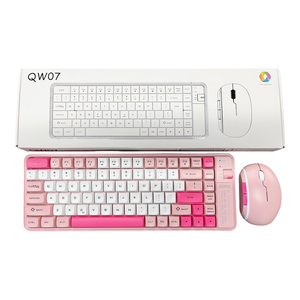 Dễ thương roseate bàn phím và chuột Combo BT 2.4Ghz Chế độ chơi game bàn phím chuột thiết lập cho cô gái - Product Image 4