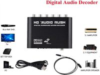 Decodificador de Audio DTS Dolby / AC-3 de 5.1 Canales, Conversión de Fibra Óptica Digital / Coaxial a Analógico RCA Lotus Head