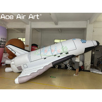 Modèle d'avion gonflable géant Présentoir de navette spatiale gonflable réaliste pour événements, expositions et promotions éducatives