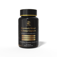 Capsules de Sommeil et d'Humeur Premium Marque Blanche : Soutien Adrénaux, Magnésium, Antioxydants, Décompression Adulte