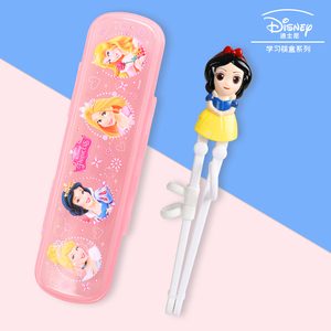 <span class=keywords><strong>Disney</strong></span> <span class=keywords><strong>Raiponce</strong></span> Adorable boîte à baguettes d'apprentissage 3D ensemble de deux pièces de couverts mignons pour que les enfants apprennent à utiliser des baguettes - Product Image 3