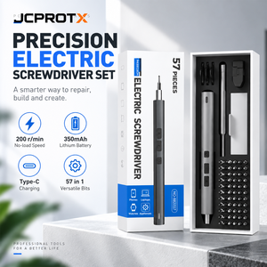 Kit de réparation de téléphone 57-en-1, jeu de <span class=keywords><strong>tournevis</strong></span> de précision, <span class=keywords><strong>tournevis</strong></span> électrique rechargeable, outils de levier, magnétiseur, étui de rangement USB-C - Product Image 1