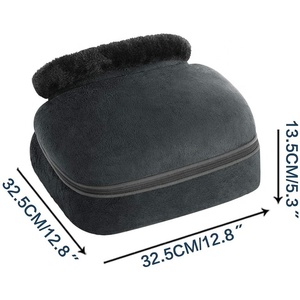 LUYAO 2 en 1 Shiatsu masajeador de pies y espalda con máquina de amasar con calor y almohadilla térmica calentador de pies cómodo - Product Image 4