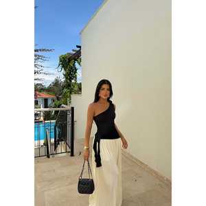 Chemisier noir à détails roses et fronces, en mousseline de soie à pois floraux vintage, XS-XXL, col montant à volants, tenue décontractée pour les fêtes, printemps, été, automne - Product Image 3