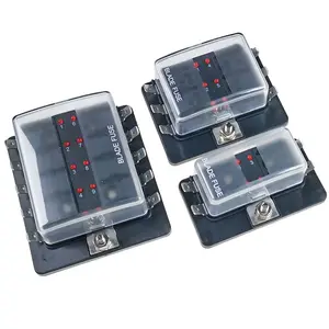 R3-76 Series 2 Way ATC/ATO Blade Fuse Holder Box Block With Led Warning Light Protection Cover