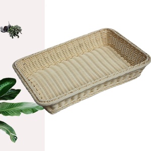 Wholesale Customers Size Handmade <strong>square</strong> Weaving Fruit Shopstorage Rattan <strong>Baskets</strong> - Product Image 6