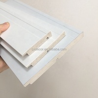 Plinthe solide en PS blanc apprêté Échantillons gratuits Plinthe cachée moderne pour carrelage mural Décor à la maison