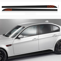 Autocollant de protection sous carrosserie en fibre de carbone et ABS avec logo personnalisé pour portières de voiture, compatible avec les séries M3/M5/X1-X6 E30-E92