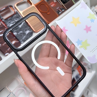 Coque de téléphone magnétique DIY avec motif imprimé personnalisé, dos transparent remplaçable, aimant puissant, compatible iPhone 17 18 Pro