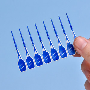 Prodotto per l'igiene orale in Silicone spazzole per denti in gomma bastoni Flosser Flex stuzzicadenti igiene dentale fatta di Nylon in plastica - Product Image 1