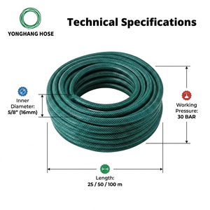 Tubo da Giardino in PVC 1/2"-1.5" Antiabrasione <span class=keywords><strong>per</strong></span> <span class=keywords><strong>Irrigazione</strong></span> Prato 10m-100m Personalizzabile - Product Image 2