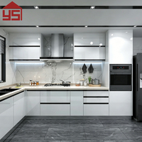 Gabinetes de Cocina Modernos Directo de Fábrica, Juego Completo de Gabinetes de Cocina Modulares de Lujo, Diseño y Fabricación