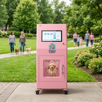 Máquina expendedora automática de lavado de mascotas, estación de baño para perros de acero inoxidable con integración Nayax para mercados globales