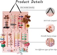 Organisateur mural pour boucles d'oreilles en feutre suspendu, rangement mural amélioré pour bijoux, boucles d'oreilles, colliers, bracelets, chevilles, outils