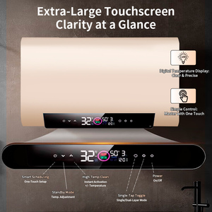 <span class=keywords><strong>Chauffe</strong></span>-<span class=keywords><strong>eau</strong></span> électrique mural intelligent 50L avec Wi-Fi, programmation, affichage LED, réservoir chauffant pour usage domestique, camping-car, hôtel, version anglaise, norme UE - Product Image 2