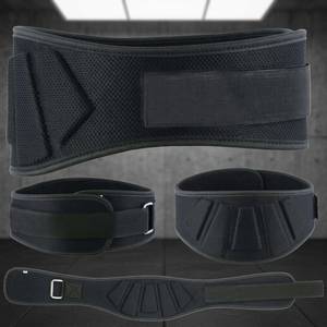 Cinturón de levantamiento de pesas de malla de punto de algodón/spandex transpirable y ecológico avanzado para hombres y mujeres, estilo casual, con rodillo - Product Image 3