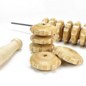 Rodillo de Masaje de Madera Anticelulítico, Herramienta de Drenaje Linfático, Rodillo de Masaje Muscular de Madera para Alivio del Dolor y <span class=keywords><strong>Celulitis</strong></span> - Product Image 5