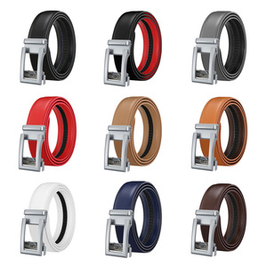 Cinturón de cuero de <span class=keywords><strong>piel</strong></span> de vaca de dos capas para <span class=keywords><strong>hombre</strong></span>, hebilla de aleación automática, Comercio Exterior transfronterizo para <span class=keywords><strong>Amazon</strong></span>, stock de fabricantes - Product Image 5