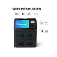 Borne de recharge portable ignifuge en ABS avec logo personnalisé pour téléphones portables, ordinateurs portables et appareils photo – Distributeur automatique de batteries externes pour points de vente