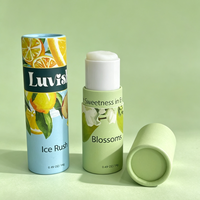 Prix d'usine, emballage biodégradable en papier kraft brun pour baume corporel déodorant, tube en papier pour baume à lèvres, flacon de parfum, conteneur en carton