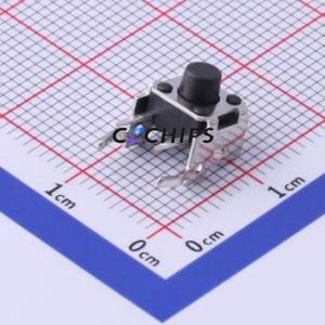 GT-TC101B-H060-L1 Tactile Switch Through hole Component THT Switch Single Pole Single Throw Round Button 2.5N Right Angle Insert - Product Image 1