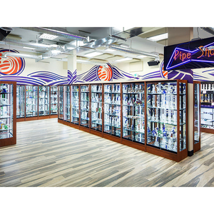 Cửa hàng bán buôn thuốc lá Tủ trang trí cửa hàng khói cửa hàng tường Showcase đứng kính hiển thị tủ - Product Image 2