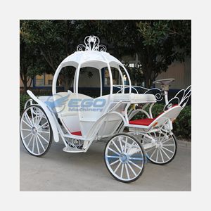 Carruaje Blanco Tipo Calabaza con Asiento Hueco, Precio de Fábrica, Carruaje Real para Bodas, para Exposiciones Turísticas Eléctricas - Product Image 1