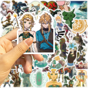 50 pièces japonais Anime la légende de <span class=keywords><strong>Zelda</strong></span> autocollants pour la maison Skateboard bagages ordinateur portable autocollants décoratifs - Product Image 3
