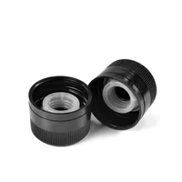 Bouchon de bouteille d'huile d'olive noir pour fournisseur d'emballages, 31,5*24mm, en plastique non rechargeable avec insert en plastique