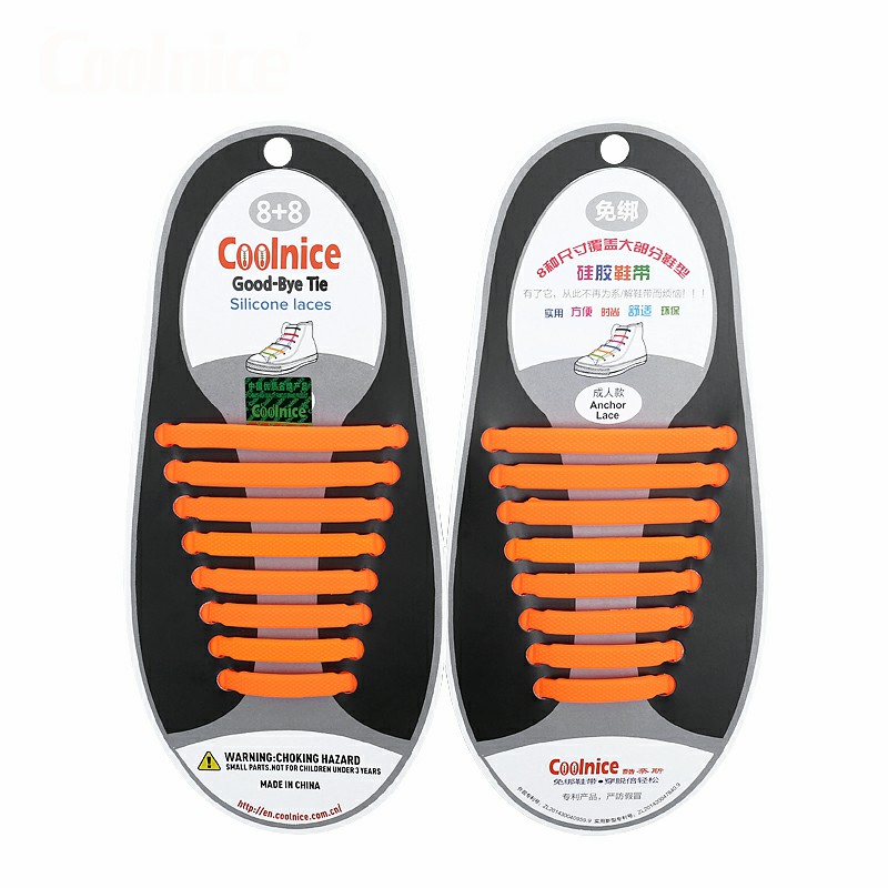 Силиконовые шнурки бренда Coolnice, подходят для всех водонепроницаемых шнурков без завязывания, веселые шнурки